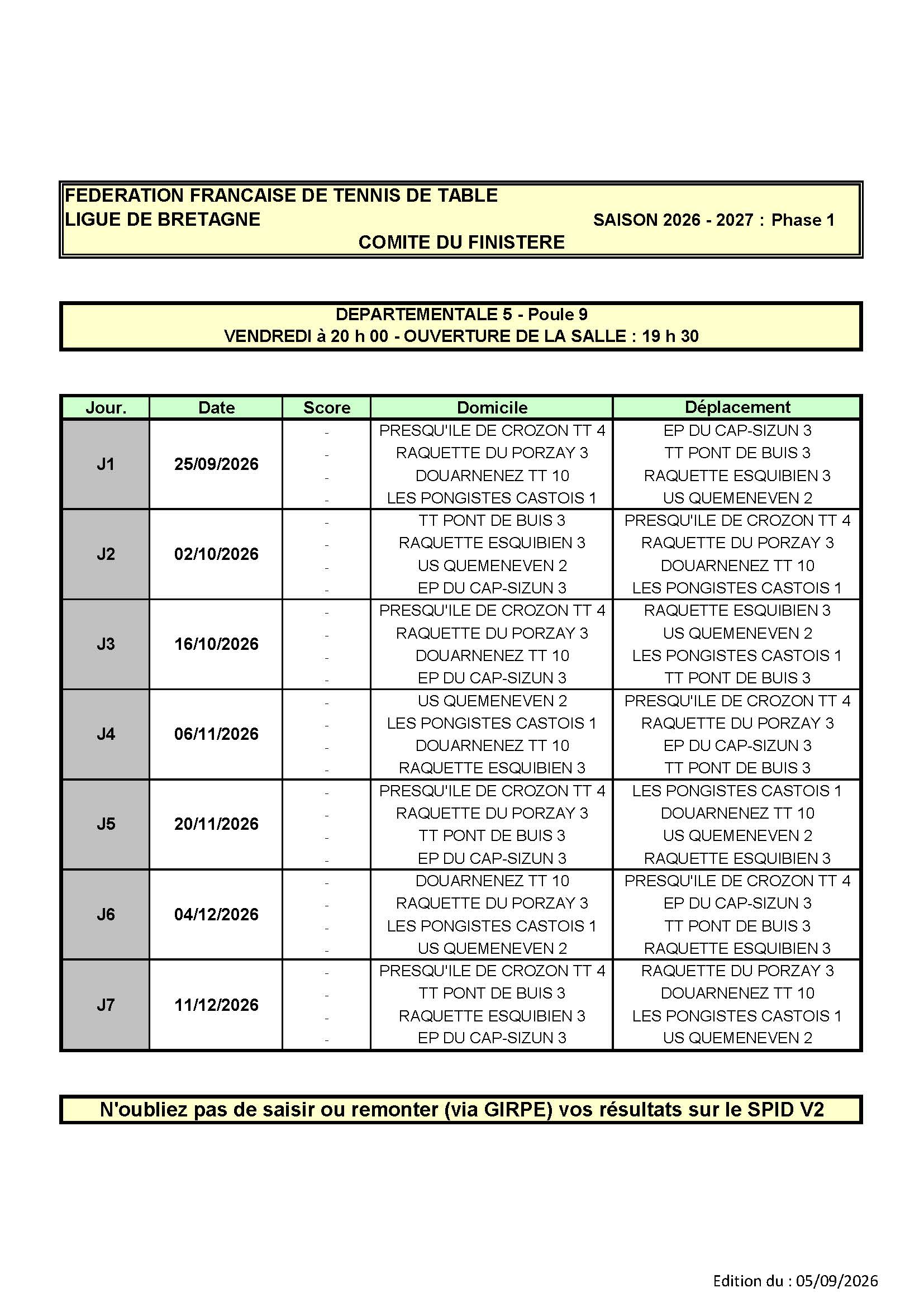 Calendar